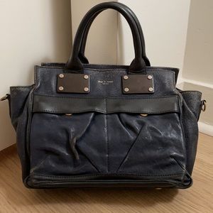 Rag & Bone Navy small pilot leather bag